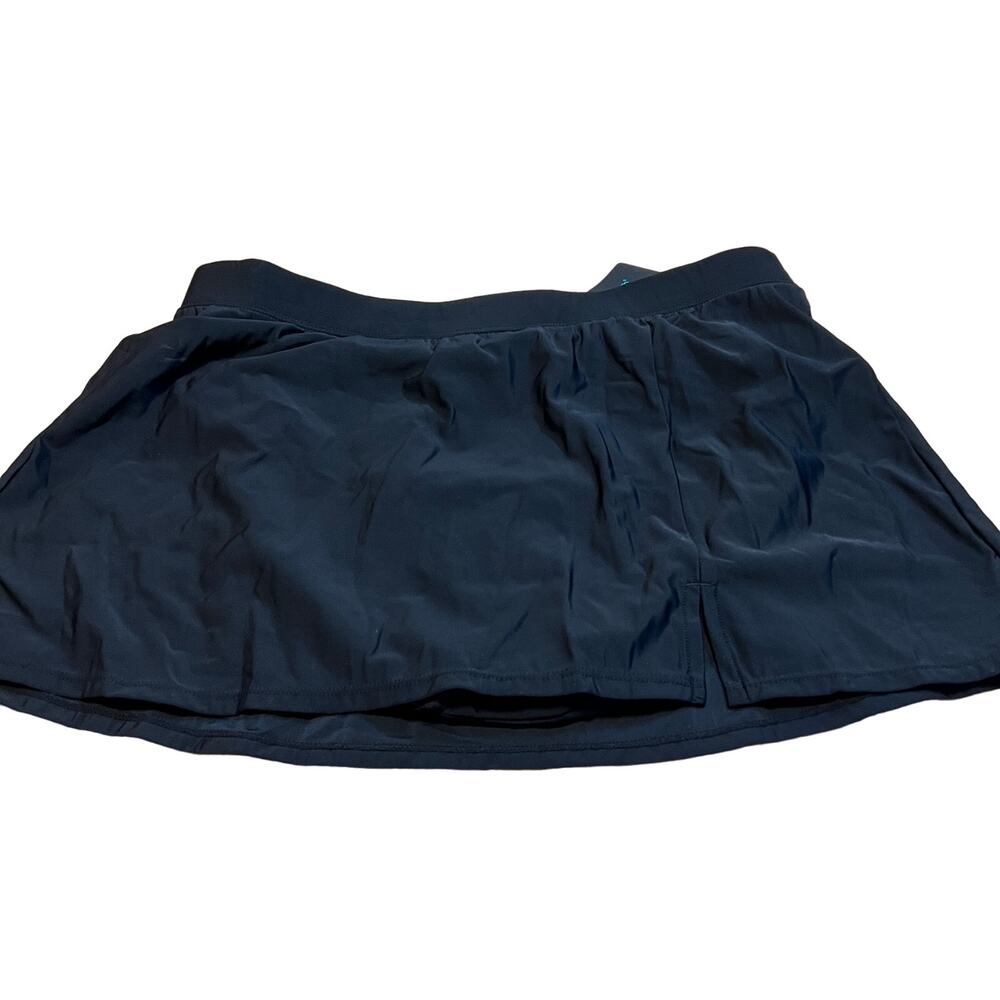 Aqua Green Women's UPF 50 Black Split at Hem Swim Skirt - Size XL - NWT